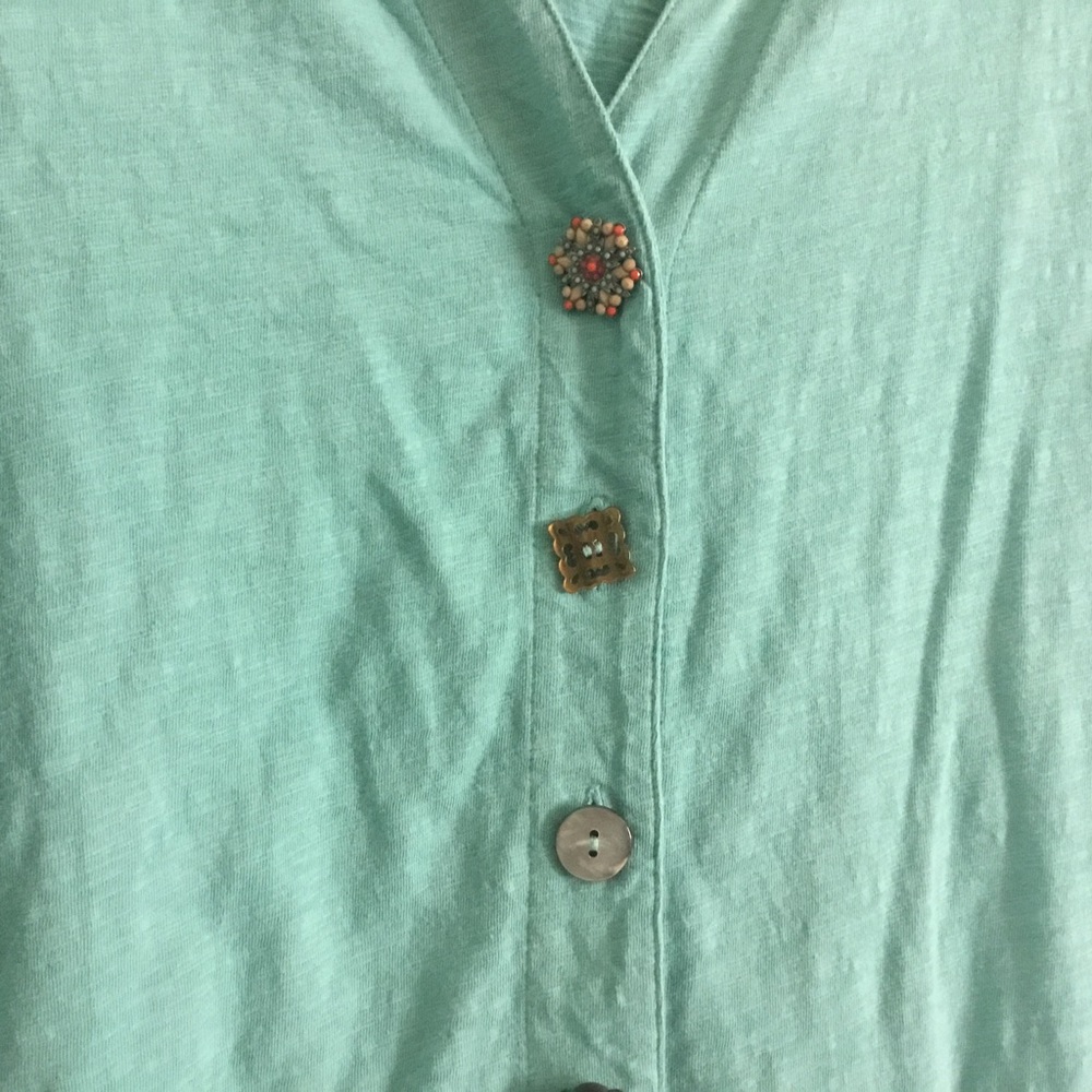 Soft Surroundings Danielle Button Tunic M - image 3